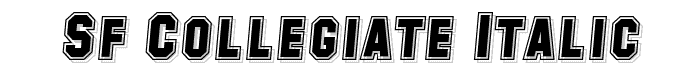 SF Collegiate Italic font